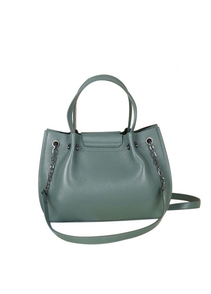 Fashion handbag  new leather women's bag head layer cowhide cross shoulder bag fashion chain bag women's 8161 