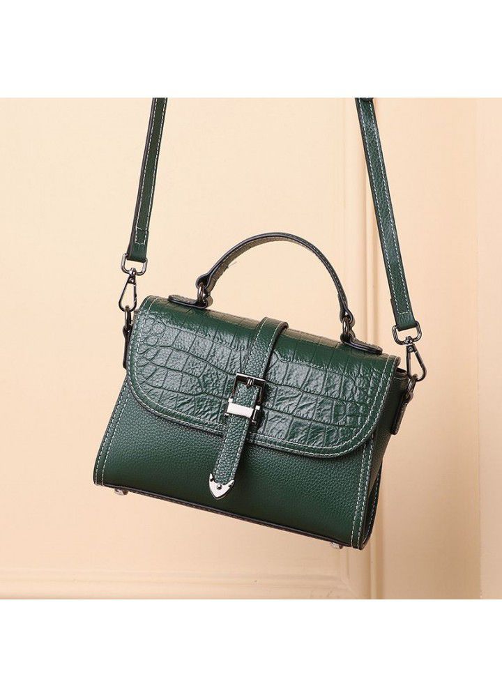 Xiaobao  new xiaofangbao crocodile cross bag women's net Red Fashion Shoulder Bag Leather Handbag 3631 