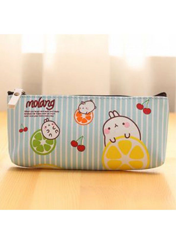 Pop creative cute potato rabbit pen bag Pu female anti sailor carrying storage bag cute three-dimensional pen bag 
