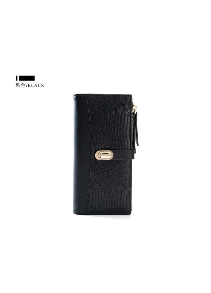  new women's wallet fashion belt drill hand bag PU Leather Multi card big money cute Student Wallet 