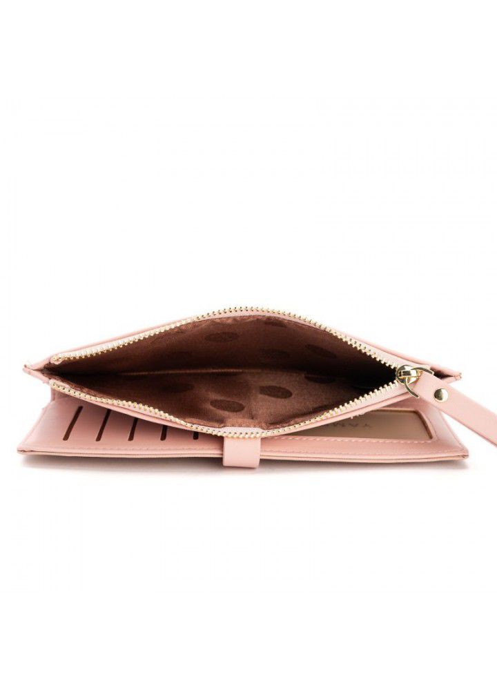 new women's wallet fashion belt drill hand bag PU Leather Multi card big money cute Student Wallet 