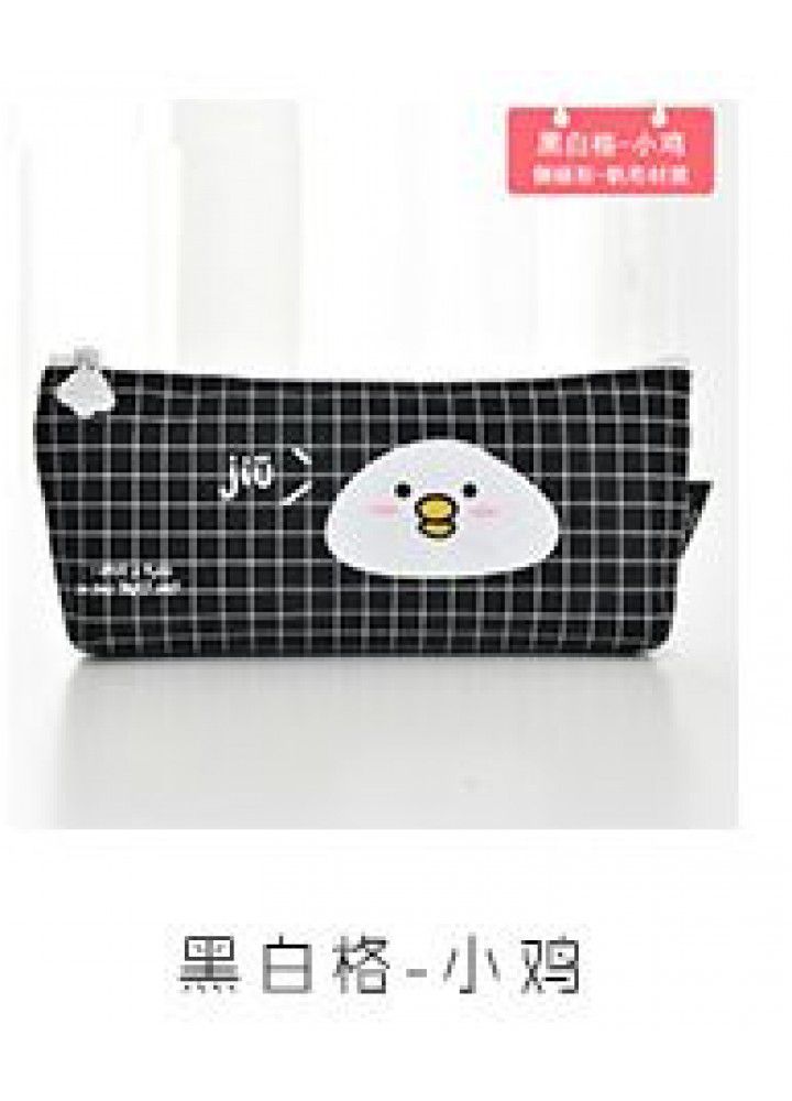 Primary school students' pencil case cute girl heart simple large capacity Korean small fresh cartoon stationery bag 