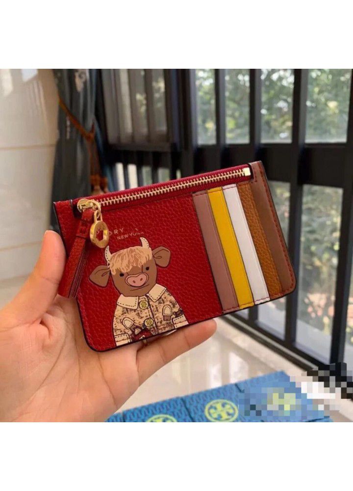  new year of the ox early spring calf card bag zero wallet 1203f5 lady envelope bag cross border wholesale trend 