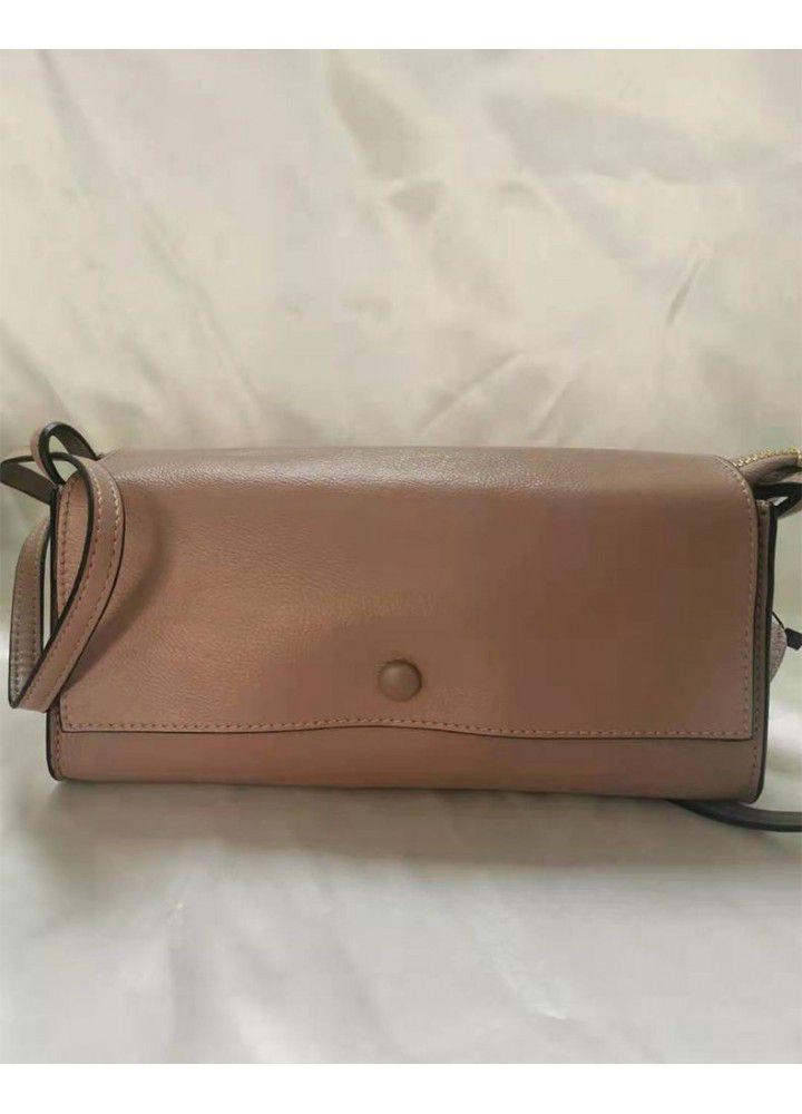 Imported top leather  new simple and fashionable versatile women's leather Single Shoulder Messenger Bag 1996 