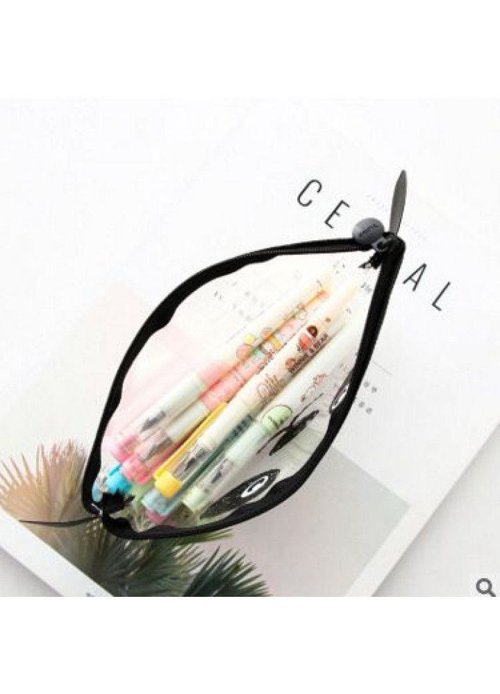 South Korea stationery new small animal expression transparent PVC pencil case new student pencil case special pencil case wholesale 