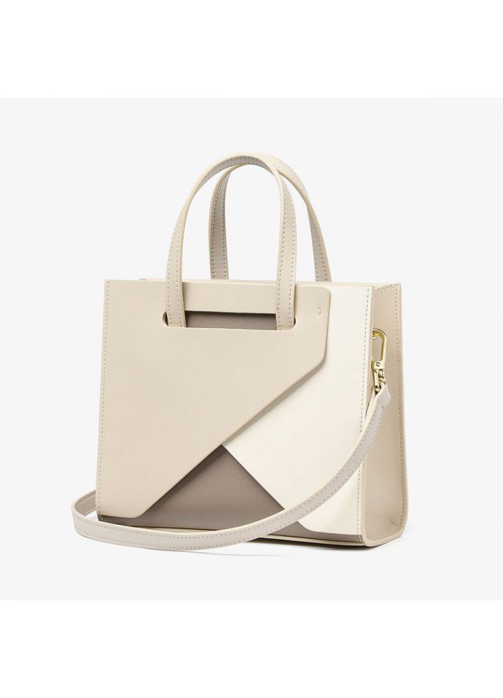 Bag women's bag new  leather women's shoulder bag diagonal span large capacity simple handbag diagonal Bag Fashion 