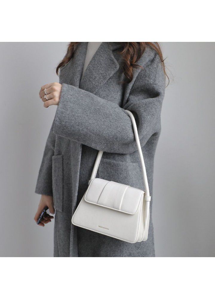 Leather underarm bag  autumn winter new fashion trend Korean leather minority design women's bag commuter shoulder bag 
