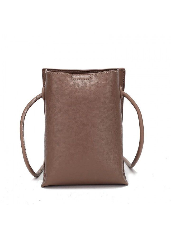  new Korean vertical mobile phone bag women's fashion simple small satchel ins Japanese Mini diagonal small bag 