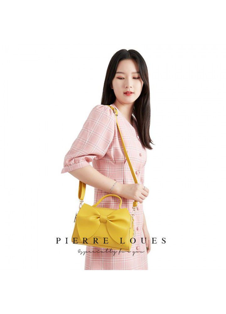  new women's bag Korean bow single shoulder bag female pierreloues women's messenger bag 