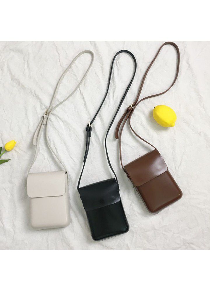 Korean ins mobile phone bag female messenger bag  new fashion versatile vertical single shoulder bag small bag 