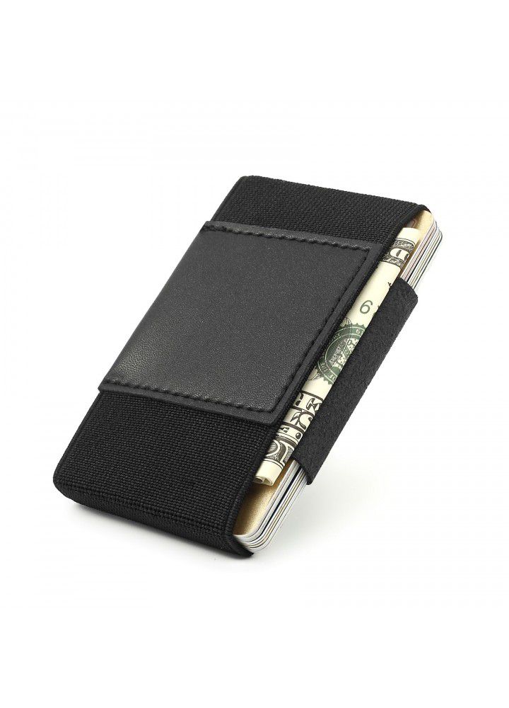 Amazon elastic card bag Mini Slim Wallet Creative Gift Card Clip Wallet invisible airtag pocket 