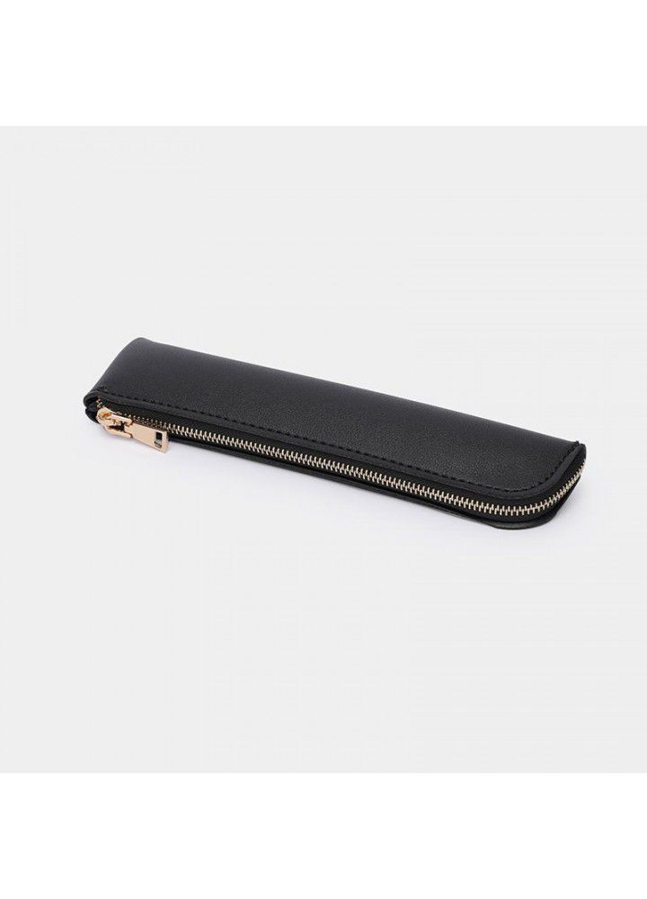 IPad pencil case fresh leather mini pen bag creative and simple 3-4 pieces capacity male and female high school