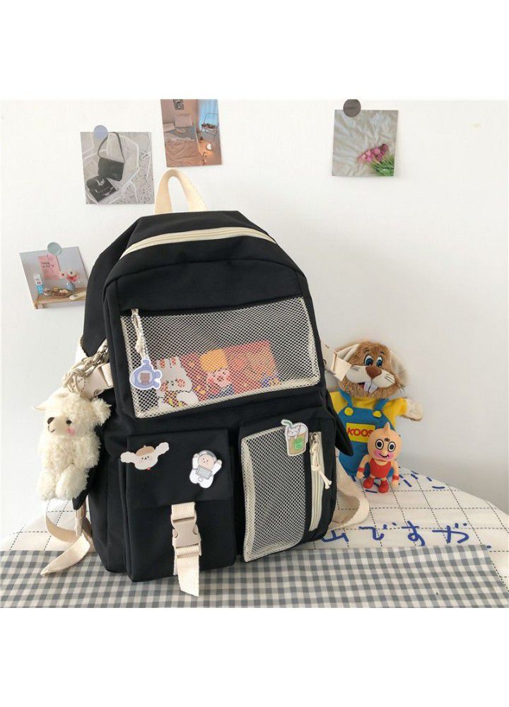 Japanese Harajuku ancient girl schoolbag female Korean ins college style fashion backpack Student Backpack