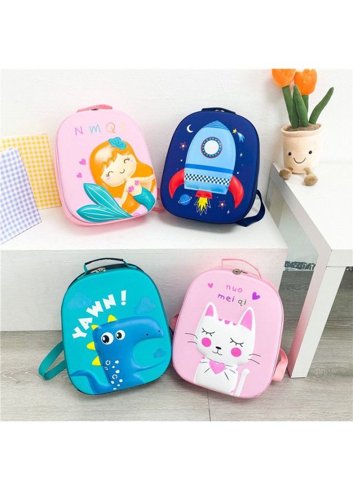 Cartoon dinosaur EVA children's schoolbag kindergarten load reducing backpack boys and girls anti splash gift bag wholesale