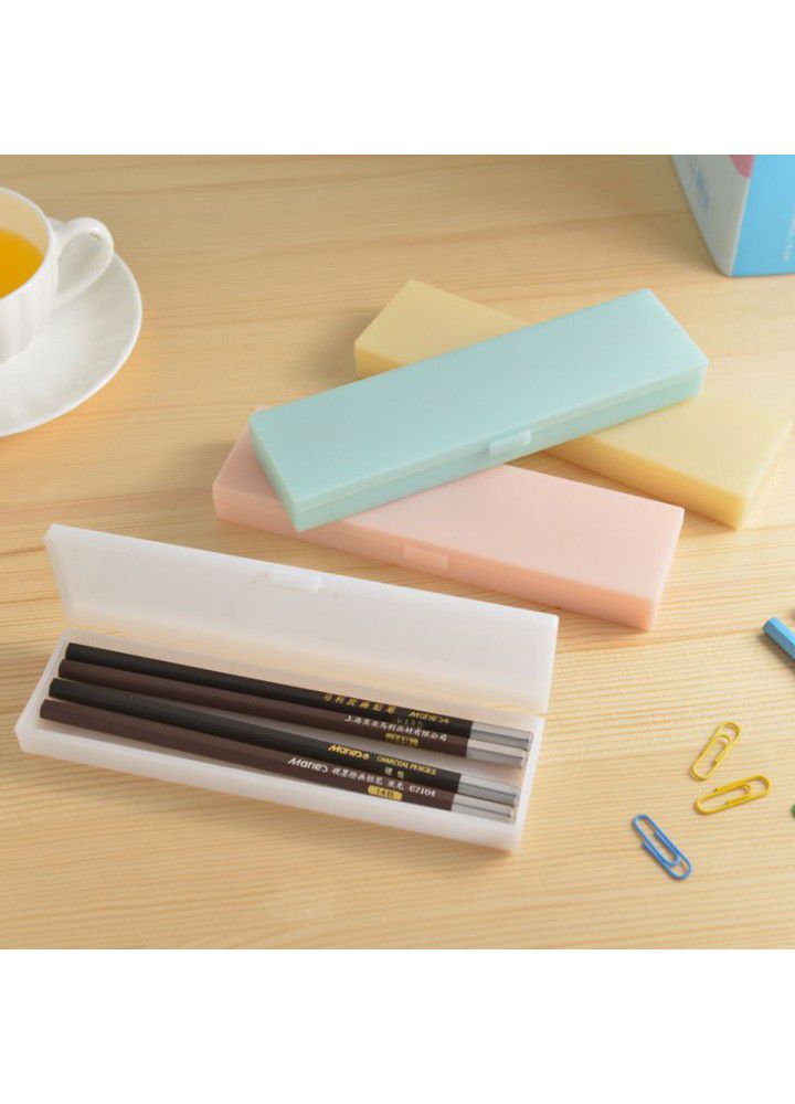 Tiktok pencil case, grind surface plastic stationery box, drawing, vibrato, pencil box, printing logo