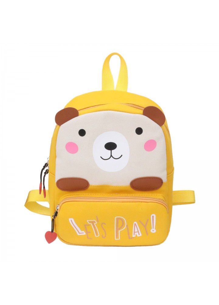 Children's backpack Korean cartoon schoolbag kindergarten children's Canvas Backpack cute boys and girls' snack bag