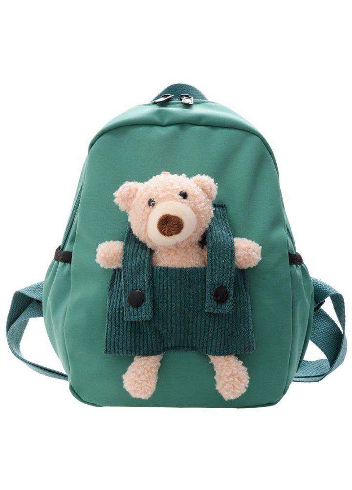 Kindergarten schoolbag Cartoon Bear boys and Girls Backpack  spring new children's backpack gift bag wholesale