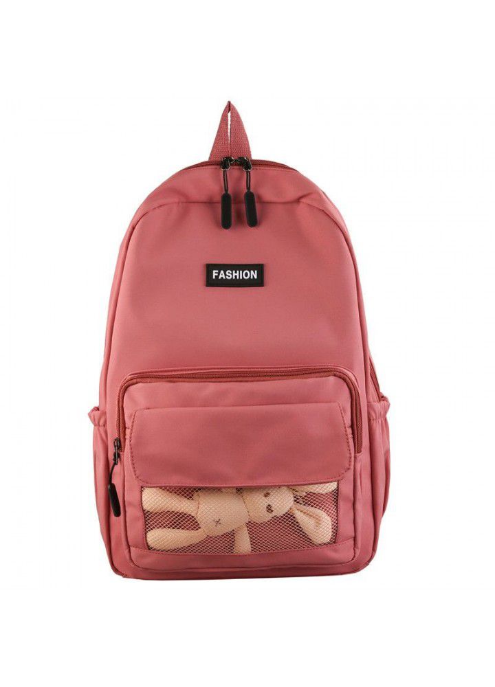  new spring rabbit backpack Qingxin fresh and sweet girl junior middle school student schoolbag traveling Backpack