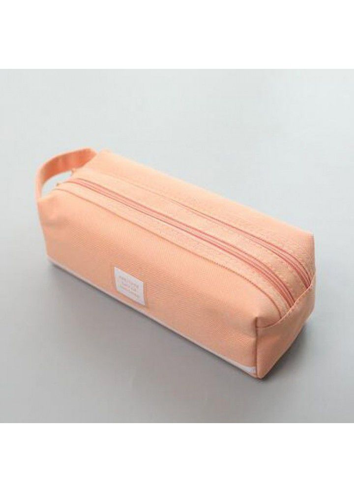 Large capacity Pencil Bag Girl Japanese simple stationery box student stationery bag pencil box high school student pencil bag