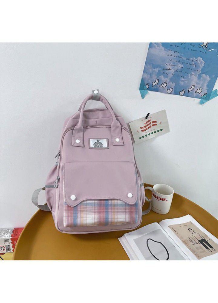 Cross border  new backpack trend multipurpose bag women's Mini schoolbag style fashion versatile nylon cloth messenger bag