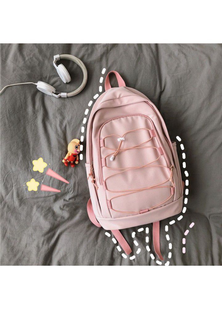 Custom schoolbag female college student Japanese high school junior high school backpack  new backpack large capacity