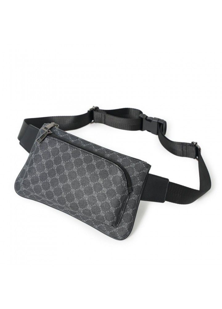  new personalized men's shoulder bag men's fashion trend chest bag daily leisure student waist bag Street bag