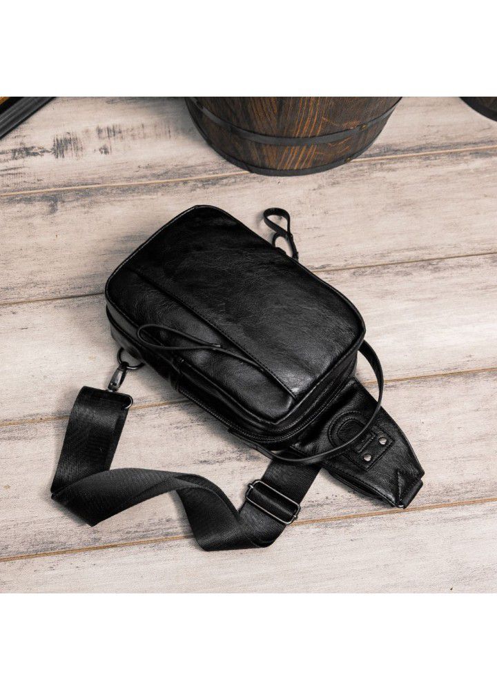 2020 new chest bag Korean leisure waist bag trendy men's bag men's sports one shoulder bag iPad bag wholesale