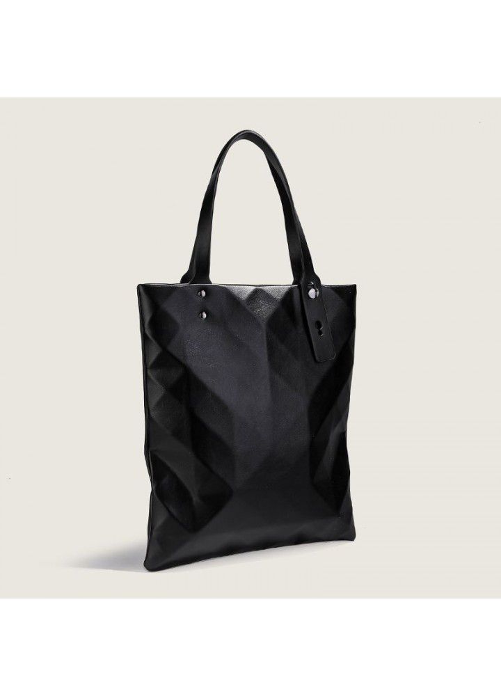  autumn and winter new women's bag geometry linggetuote bag large capacity women's bag shopping bag armpit bag portable single shoulder