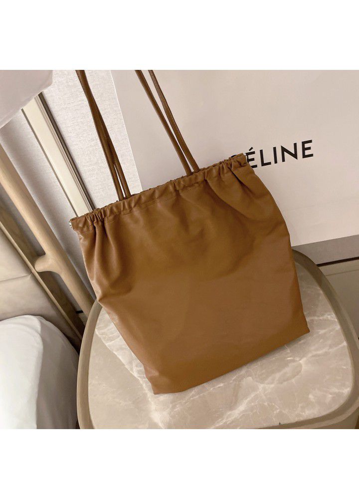 Shangxin bag female  fashion Korean version versatile one shoulder portable Vintage bucket large capacity tote bag large bag