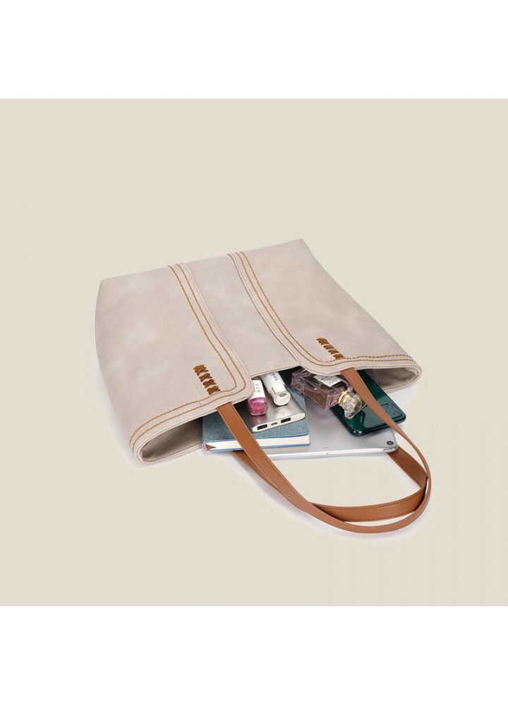 Large capacity single shoulder bag women's summer  new fashion simple Commuter Bag high sense portable Tote Bag