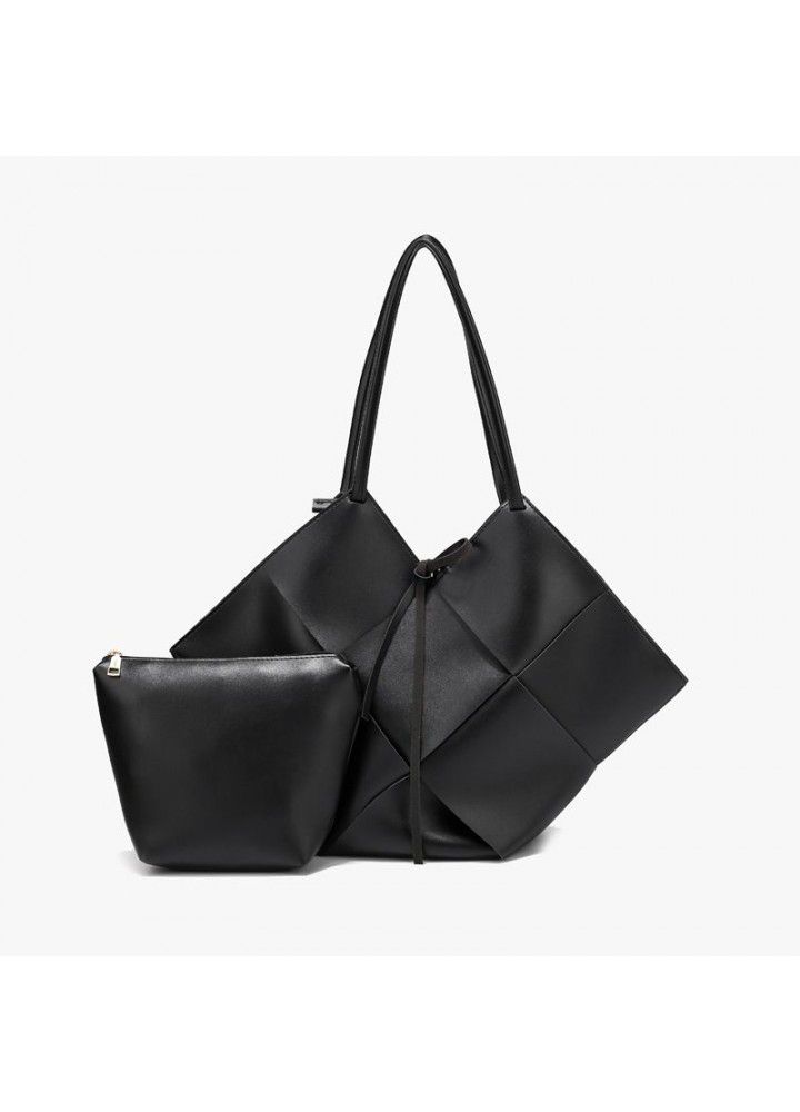  cross border women's bag one shoulder fashion high-capacity portable Tote Bag minority design woven handle mother bag women's bag