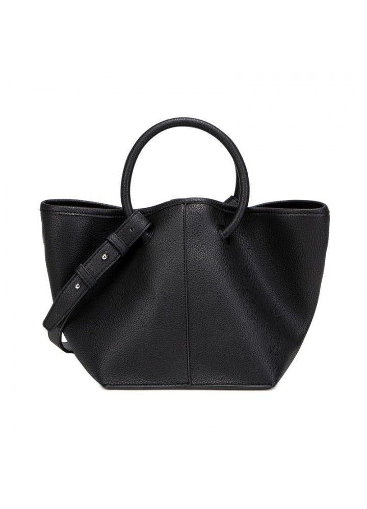  new product niche designer style simple handbag Single Shoulder Messenger Bag soft waxy tot steamed stuffed bun mother bag