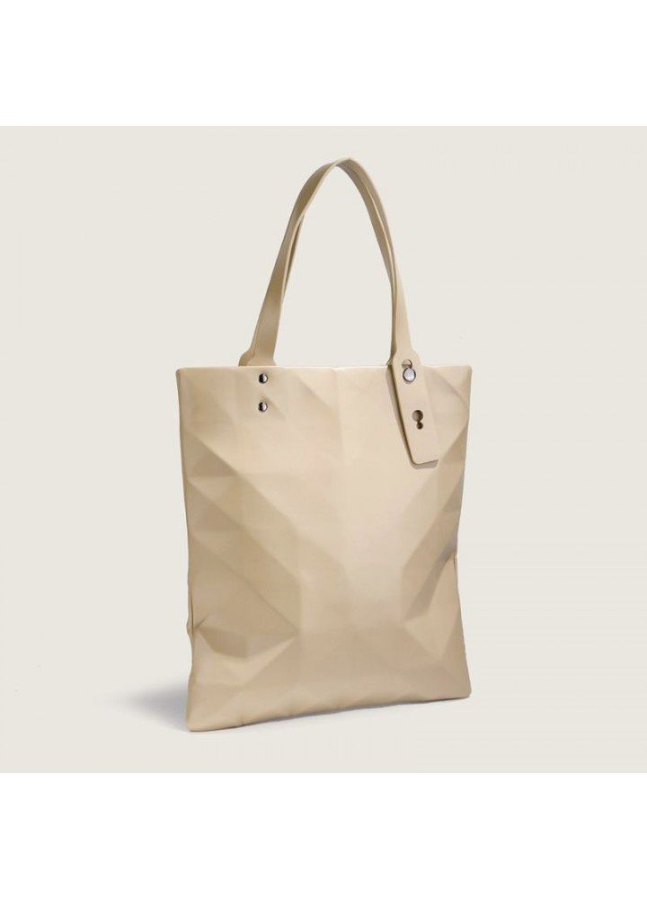  autumn and winter new women's bag geometry linggetuote bag large capacity women's bag shopping bag armpit bag portable single shoulder