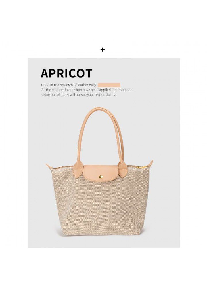 2021 autumn and winter new niche bag lobster leisure color matching canvas bag large capacity Tote Bag single shoulder bag