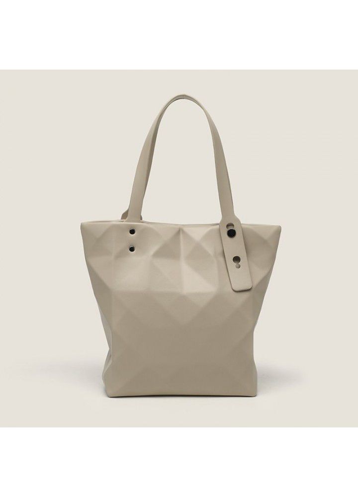 Miyake geometry linggetuote bag women's  new autumn high-capacity single shoulder bag Commuter Bag