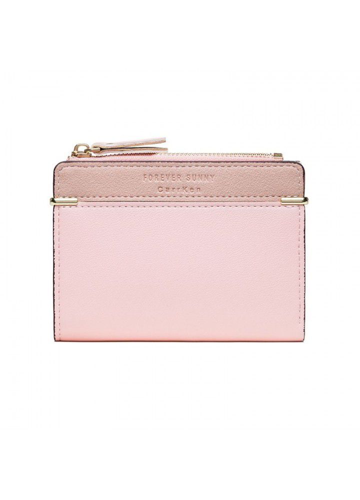  new women's wallet wholesale short zipper wallet Korean version simple fashion trend zero wallet wallet
