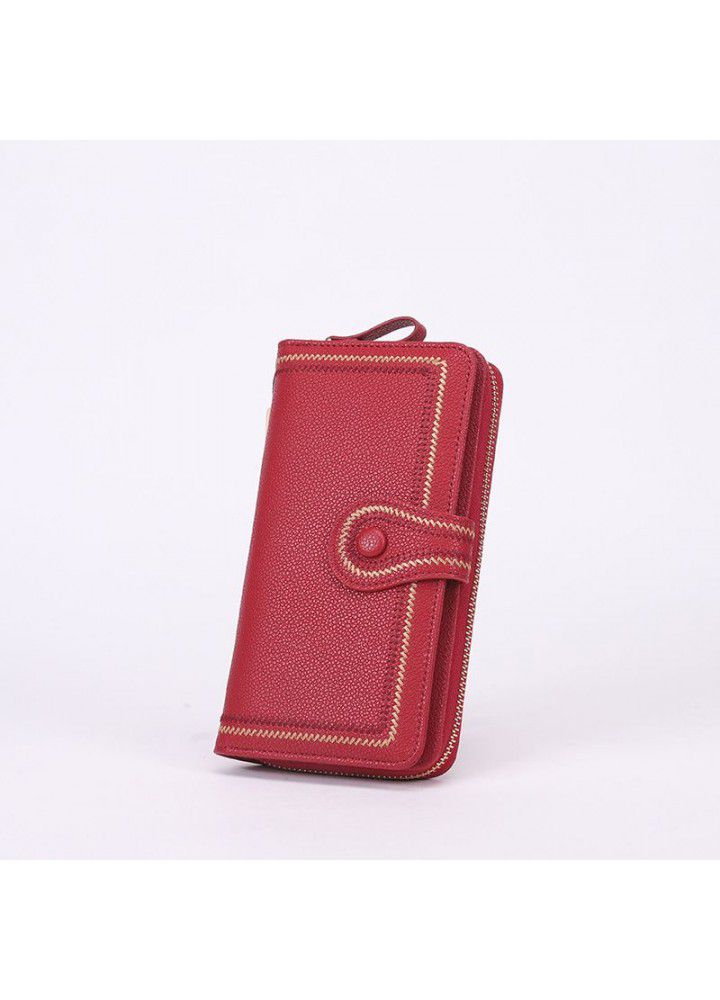  new fashion women's handbag Long Wallet Zipper mobile phone bag long handbag manufacturer's supply