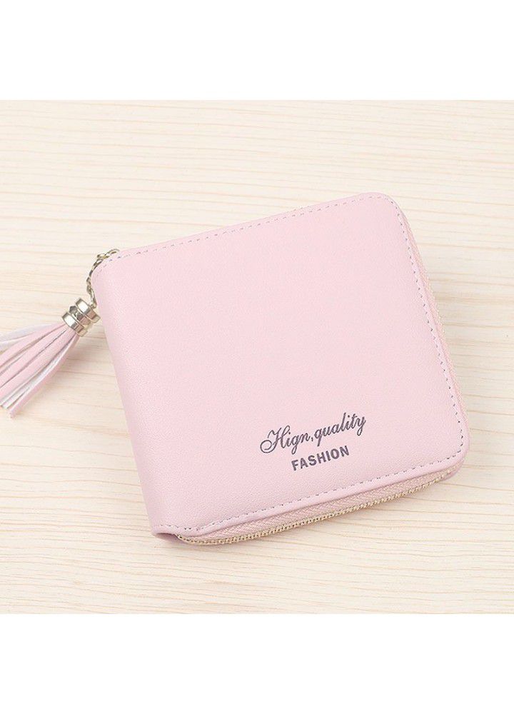 2018 Korean Mini Wallet women's short zipper cute zero wallet student short suliu women's wallet