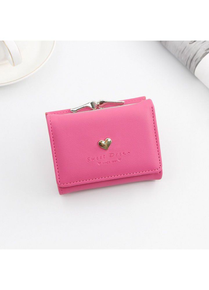  new Korean women's wallet short cartoon cute zero wallet 30% coin bag girls' small wallet