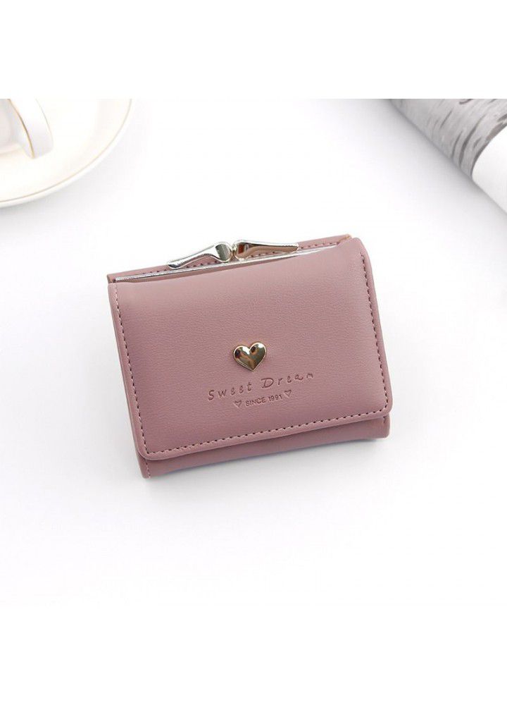  new Korean women's wallet short cartoon cute zero wallet 30% coin bag girls' small wallet