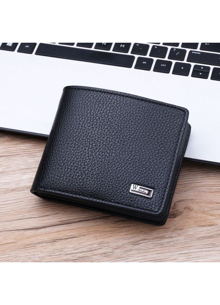 Wallet short men's wallet with belt zipper thickened new men's wallet walletmen cross border PU leather
