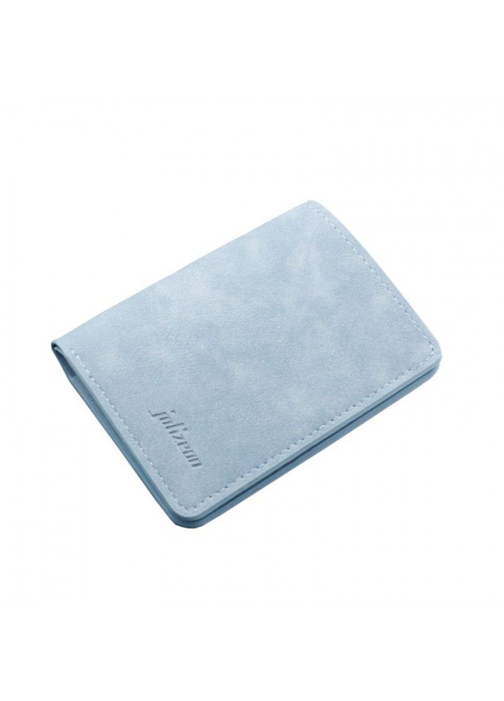 Mini Purse Card bag men's ultra-thin multifunctional driver's license leather case multi card position certificate card case vertical card clip women
