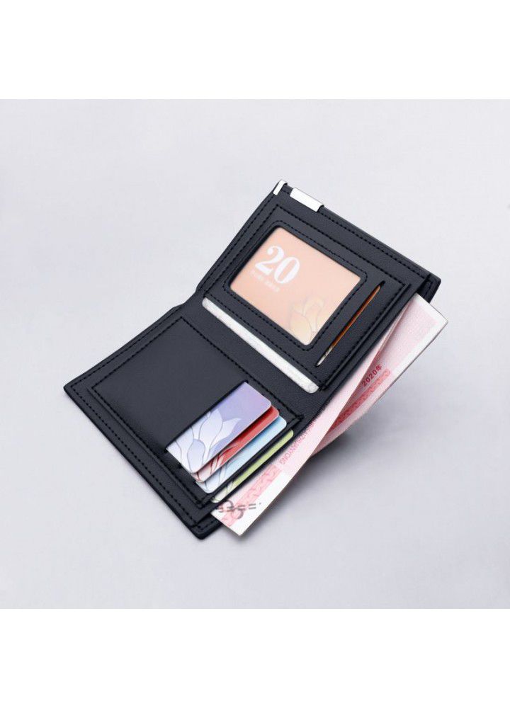New wallet men's wallet Korean version multifunctional leisure short wallet fine grain fashion wallet manufacturer's spot