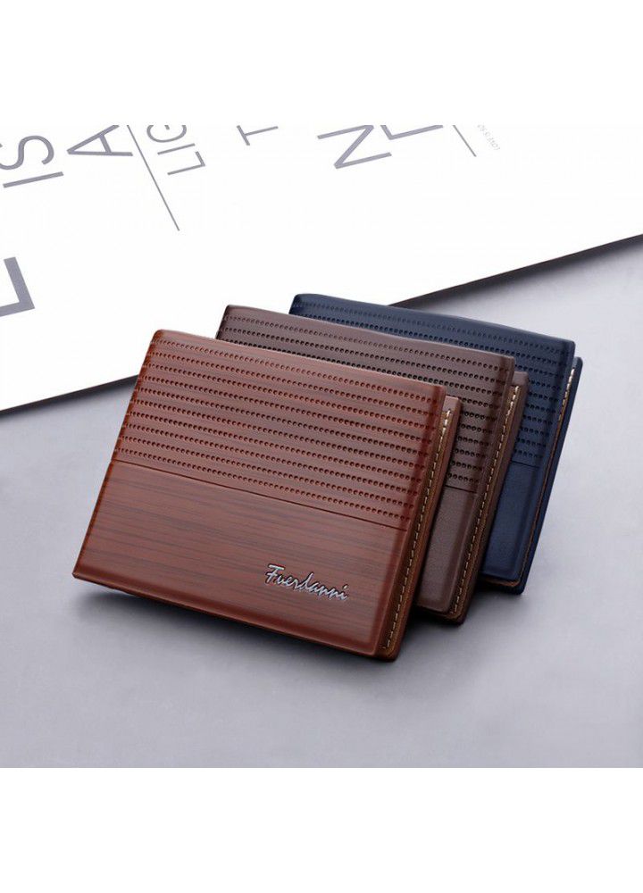 Horizontal men's wallet short leisure multi card cross-border hot sale Korean Fashion Wallet soft leather men's wallet Retro