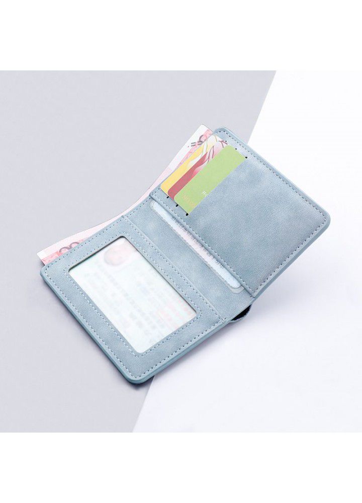 Mini Purse Card bag men's ultra-thin multifunctional driver's license leather case multi card position certificate card case vertical card clip women