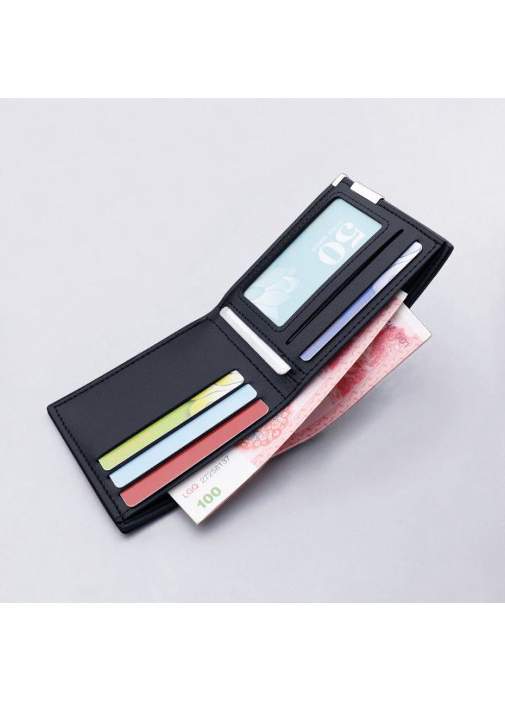 New wallet men's wallet Korean version multifunctional leisure short wallet fine grain fashion wallet manufacturer's spot