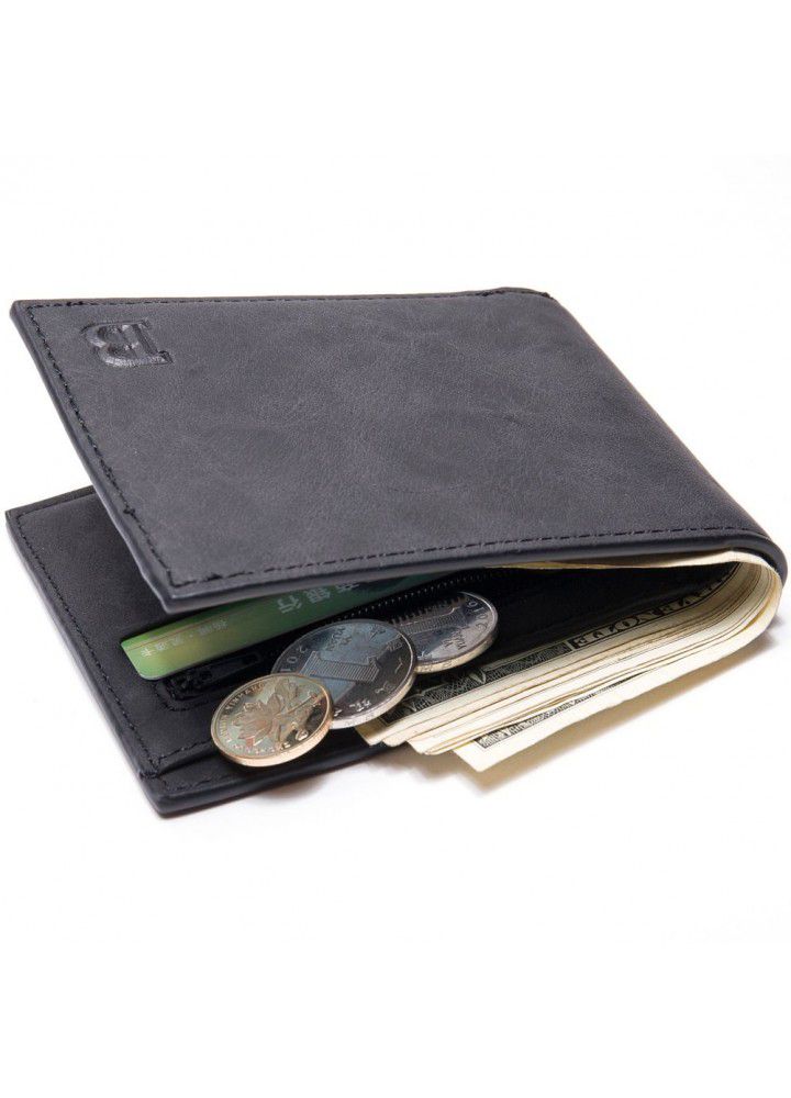 Cross border manufacturers men's wallet short change wallet US dollar bag men's bag fixed money wholesale spot 