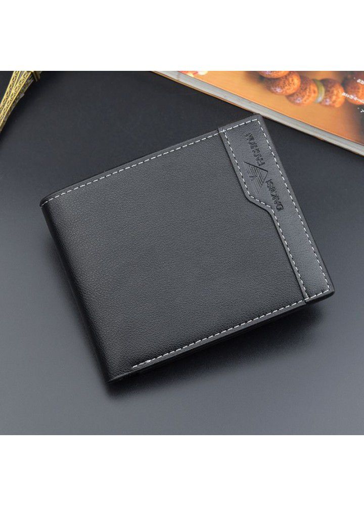 Men's wallet men's short 30% off open wallet  new multi card position fashion leisure business youth Wallet 