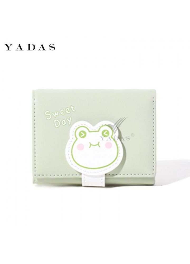 [frog quack] Yadas 30% off cute wallet women's children's 30% off short womenpurse