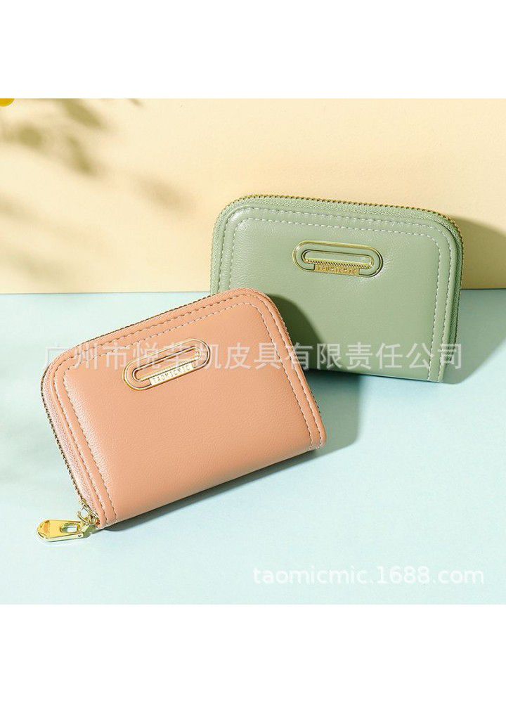 Yueqiankai new Korean version cross-border trend women's organ card bag ins foreign trade zipper handbag wholesale